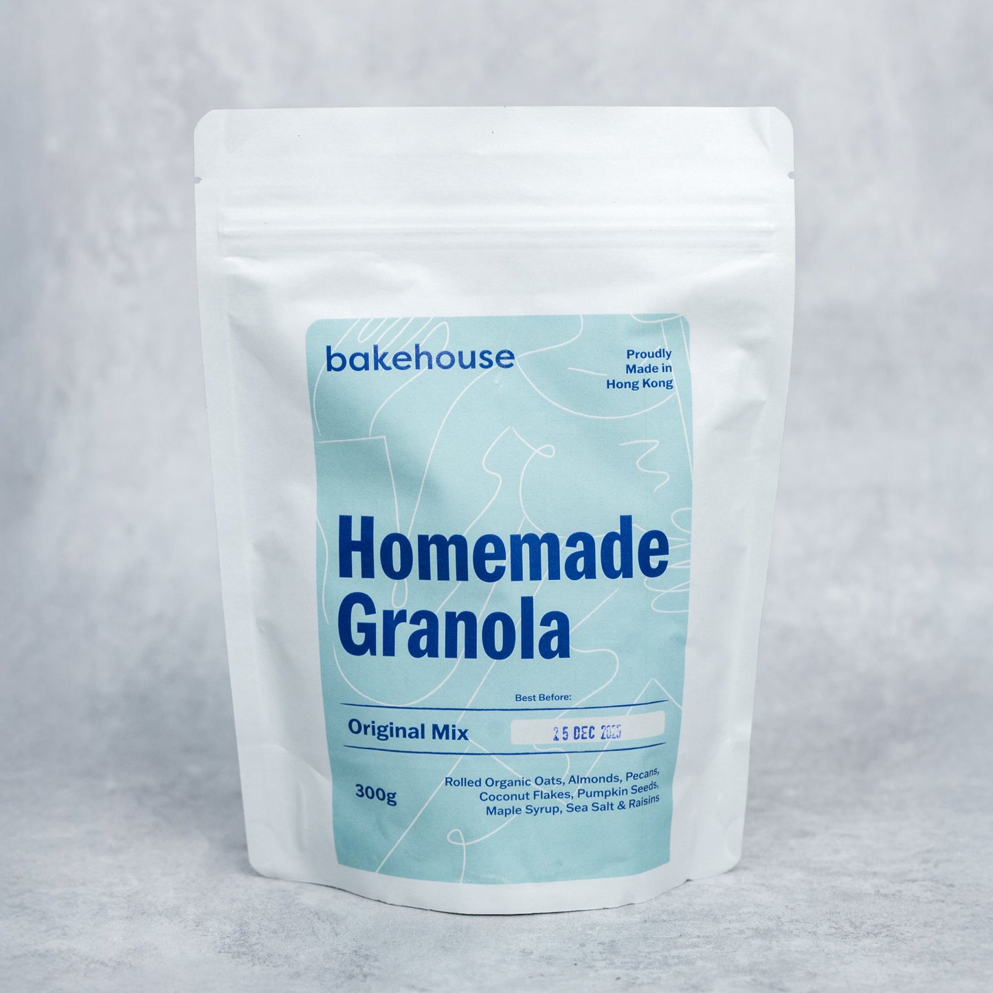 A pack of Bakehouse homemade crunchy granola in Hong Kong.