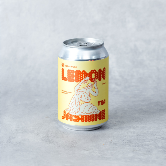 A can of Bakehouse low sugar Sparkling Lemon Jasmine Tea.