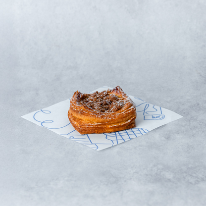 Mini Banana Caramel Crumble Danish