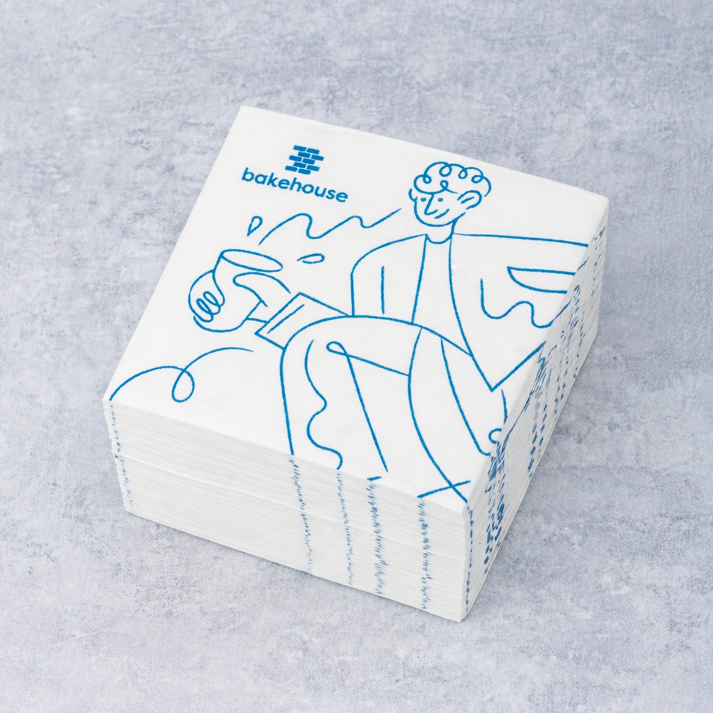 A pack of Bakehouse napkins for events and catering.